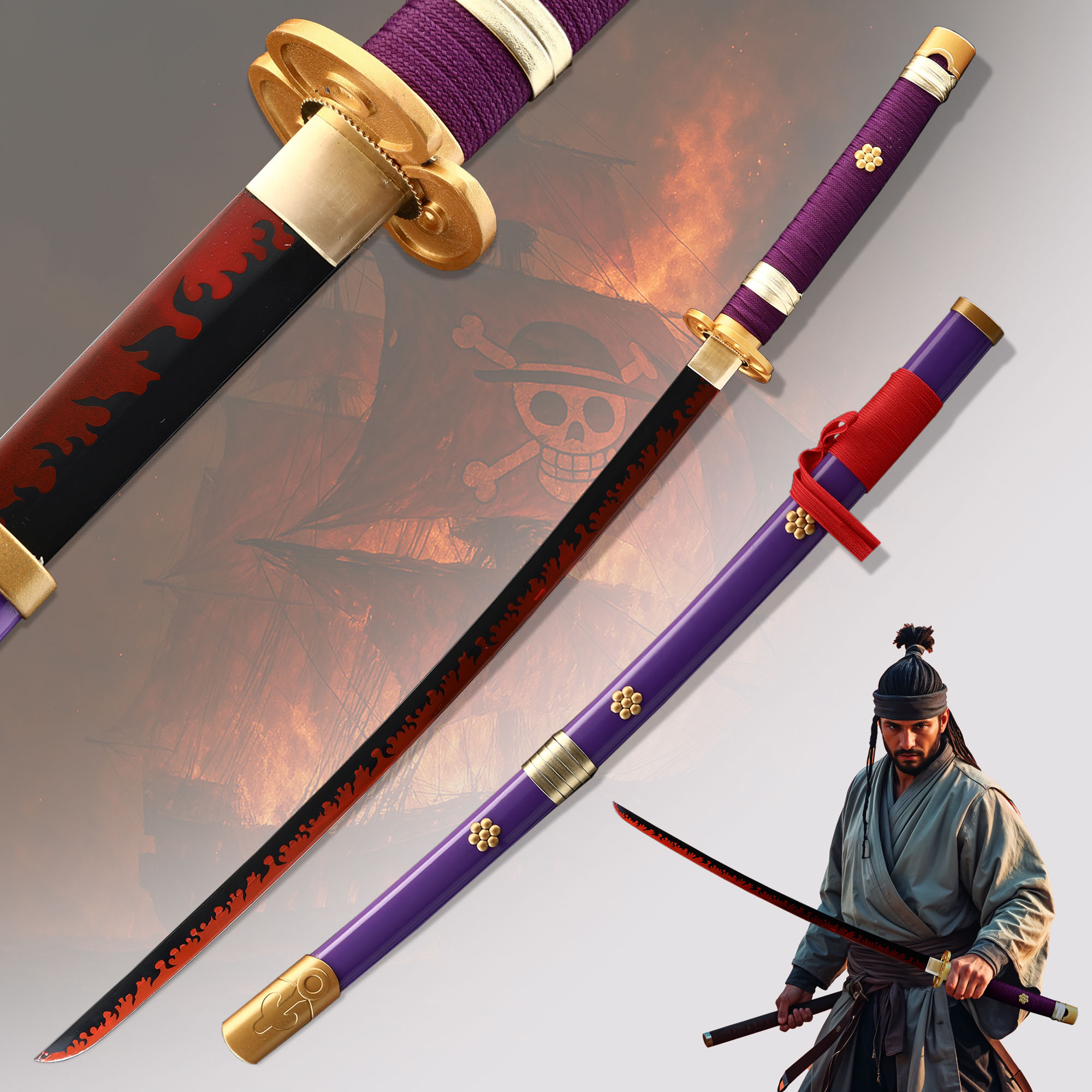 One Piece - Oden's Enma Schwert, lila